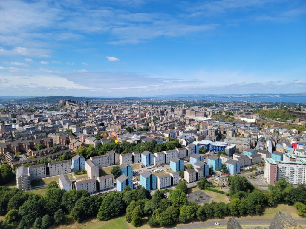 View of Edinburgh from Holyrood Park
