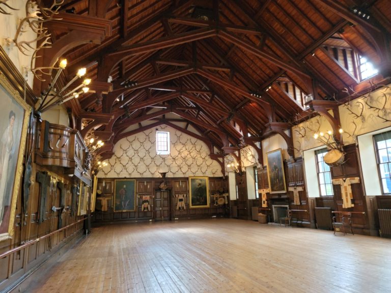 Party room at Blair Castle